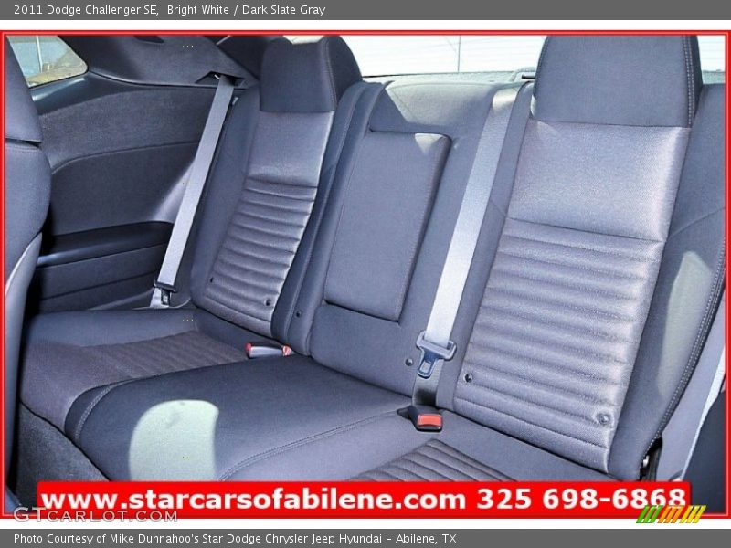 Bright White / Dark Slate Gray 2011 Dodge Challenger SE