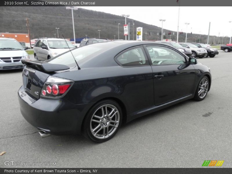 Sizzling Crimson Mica / Dark Charcoal 2010 Scion tC