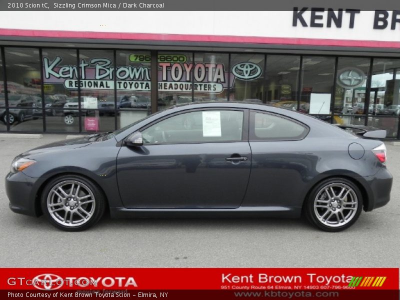 Sizzling Crimson Mica / Dark Charcoal 2010 Scion tC
