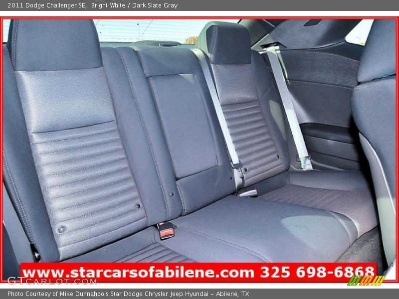 Bright White / Dark Slate Gray 2011 Dodge Challenger SE