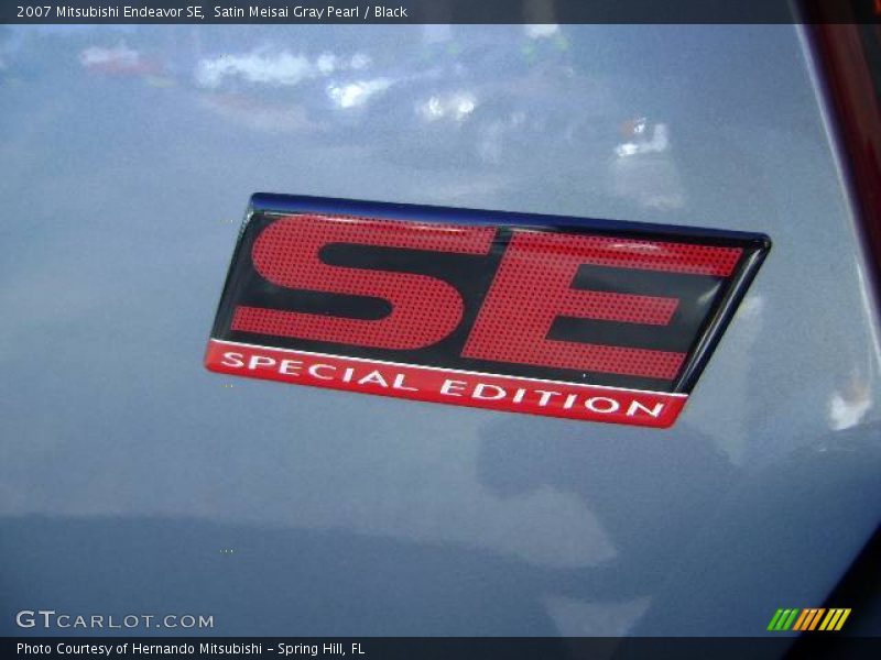 Satin Meisai Gray Pearl / Black 2007 Mitsubishi Endeavor SE