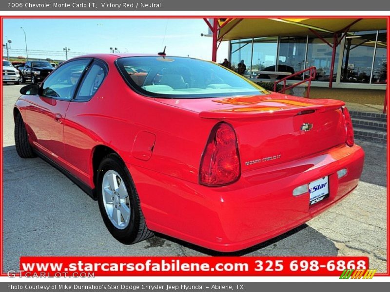 Victory Red / Neutral 2006 Chevrolet Monte Carlo LT