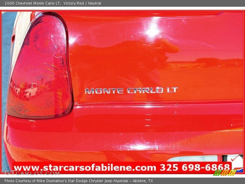 Victory Red / Neutral 2006 Chevrolet Monte Carlo LT