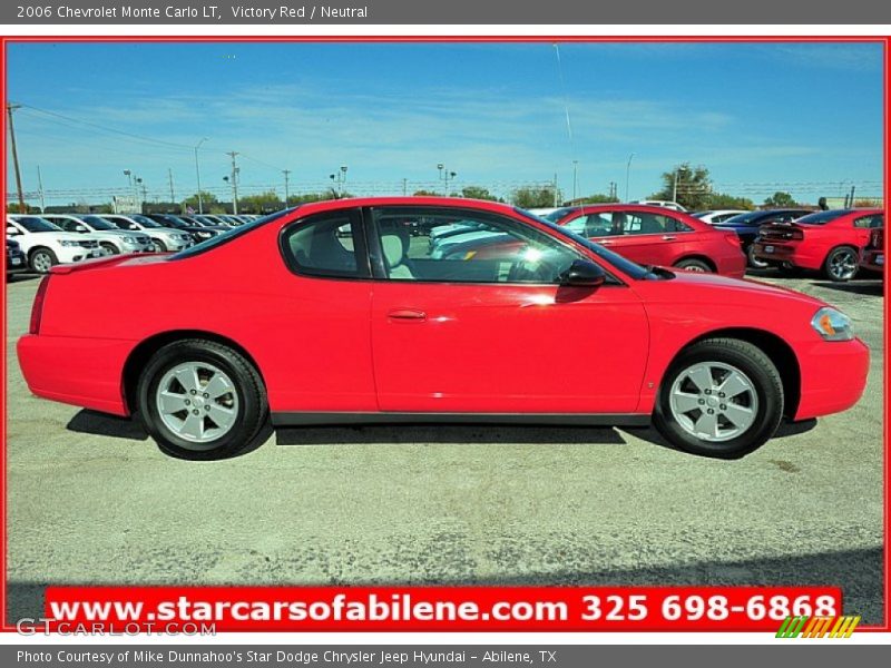 Victory Red / Neutral 2006 Chevrolet Monte Carlo LT