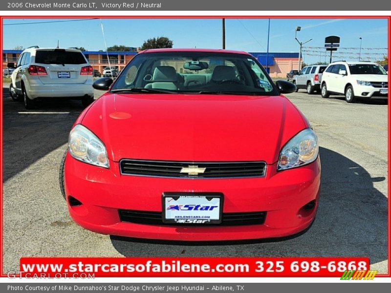 Victory Red / Neutral 2006 Chevrolet Monte Carlo LT