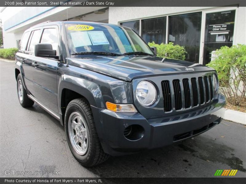 Steel Blue Metallic / Dark Slate Gray 2008 Jeep Patriot Sport