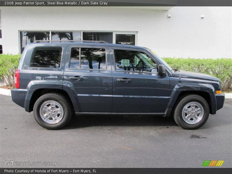 Steel Blue Metallic / Dark Slate Gray 2008 Jeep Patriot Sport