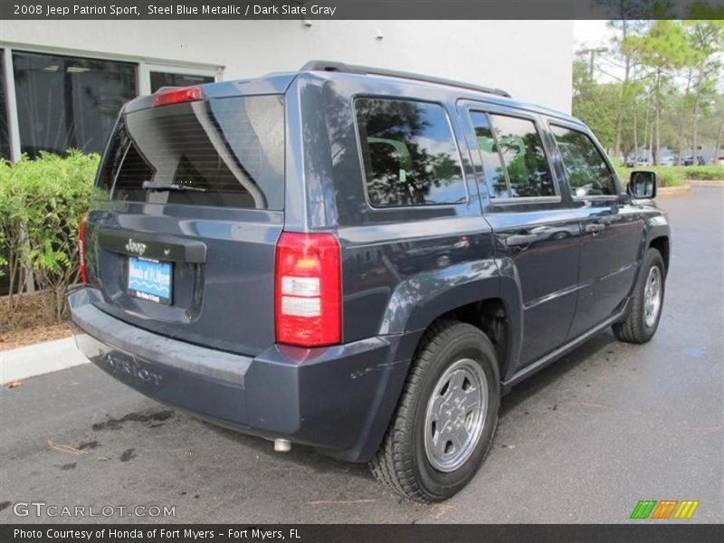 Steel Blue Metallic / Dark Slate Gray 2008 Jeep Patriot Sport
