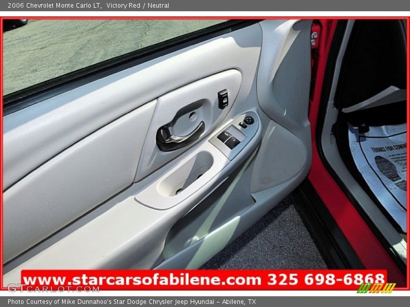 Victory Red / Neutral 2006 Chevrolet Monte Carlo LT