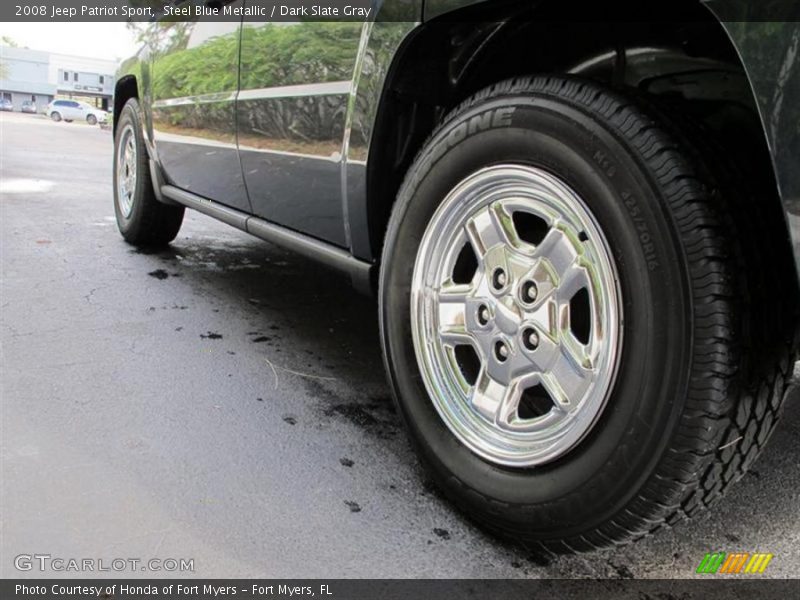 Steel Blue Metallic / Dark Slate Gray 2008 Jeep Patriot Sport