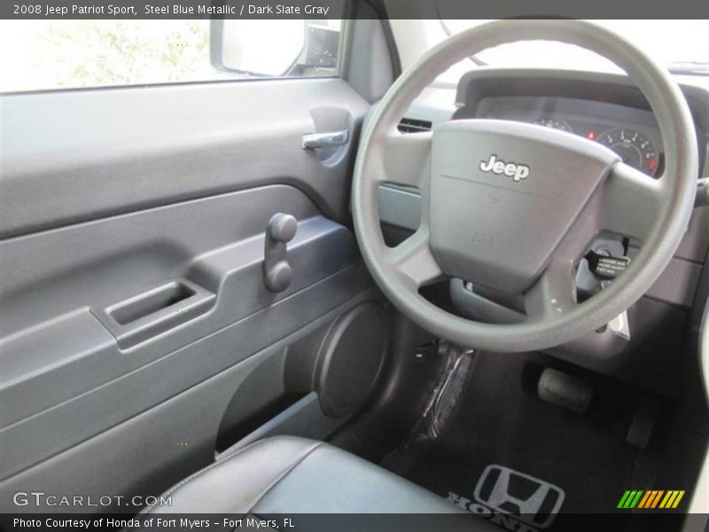 Steel Blue Metallic / Dark Slate Gray 2008 Jeep Patriot Sport
