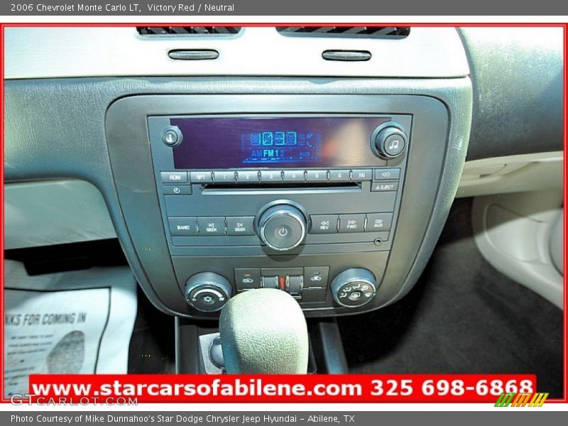 Victory Red / Neutral 2006 Chevrolet Monte Carlo LT