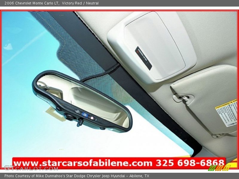 Victory Red / Neutral 2006 Chevrolet Monte Carlo LT
