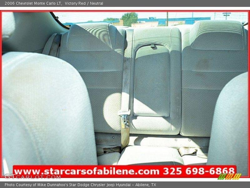 Victory Red / Neutral 2006 Chevrolet Monte Carlo LT
