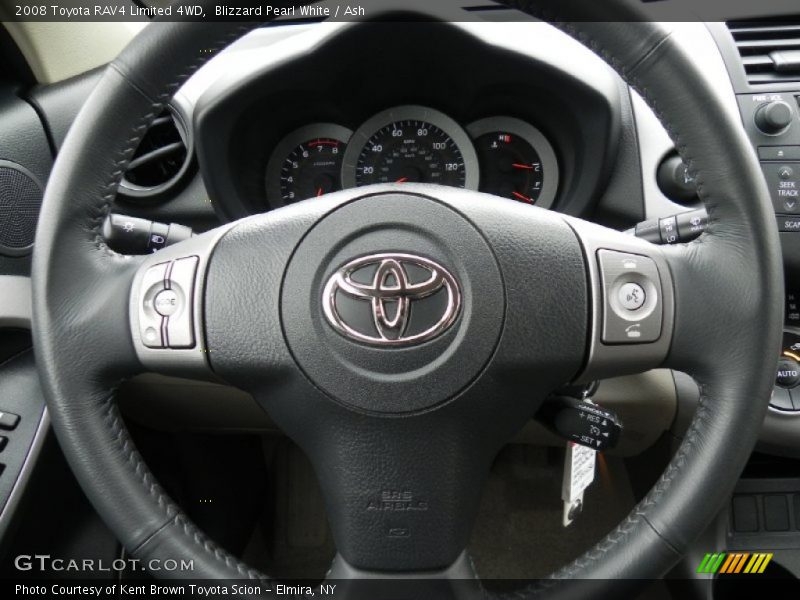 Blizzard Pearl White / Ash 2008 Toyota RAV4 Limited 4WD