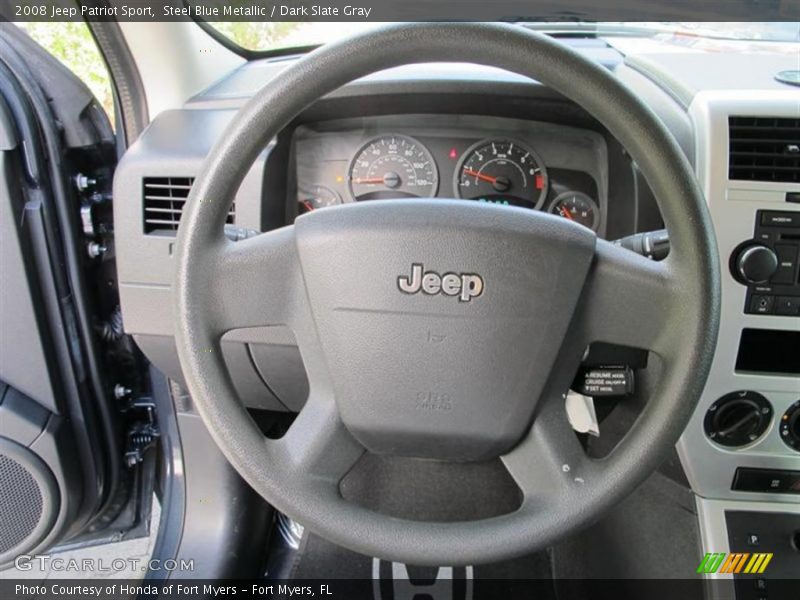 Steel Blue Metallic / Dark Slate Gray 2008 Jeep Patriot Sport
