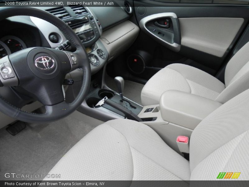 Blizzard Pearl White / Ash 2008 Toyota RAV4 Limited 4WD
