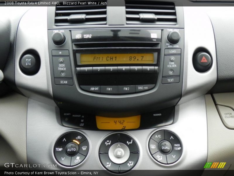 Blizzard Pearl White / Ash 2008 Toyota RAV4 Limited 4WD