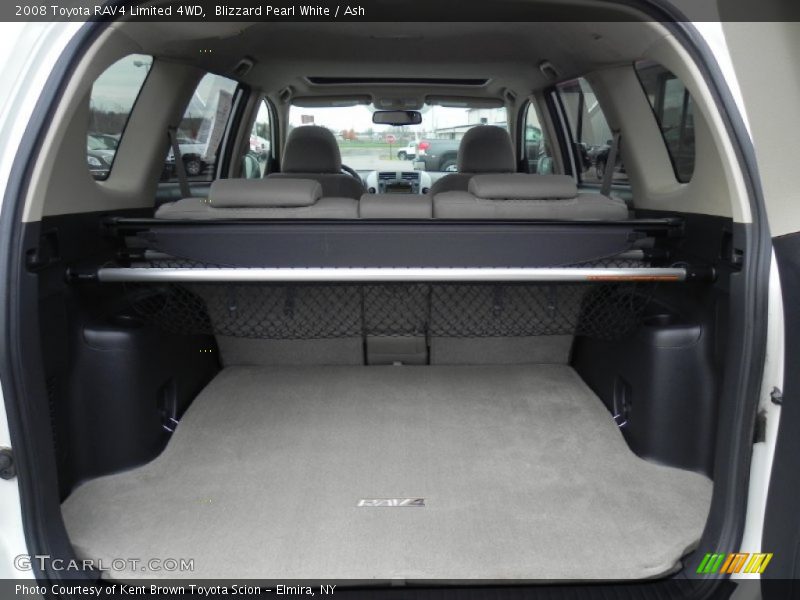 Blizzard Pearl White / Ash 2008 Toyota RAV4 Limited 4WD