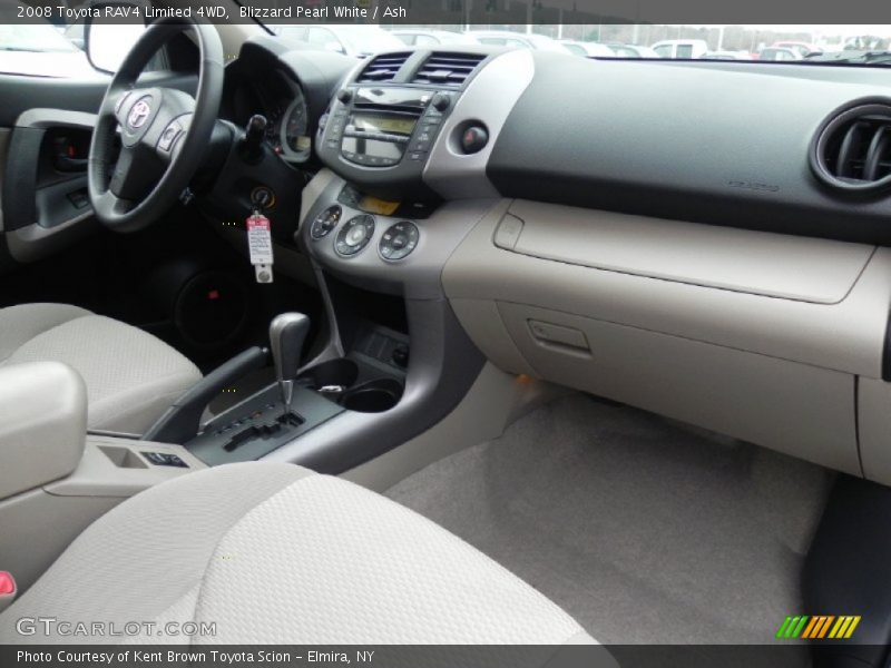 Blizzard Pearl White / Ash 2008 Toyota RAV4 Limited 4WD