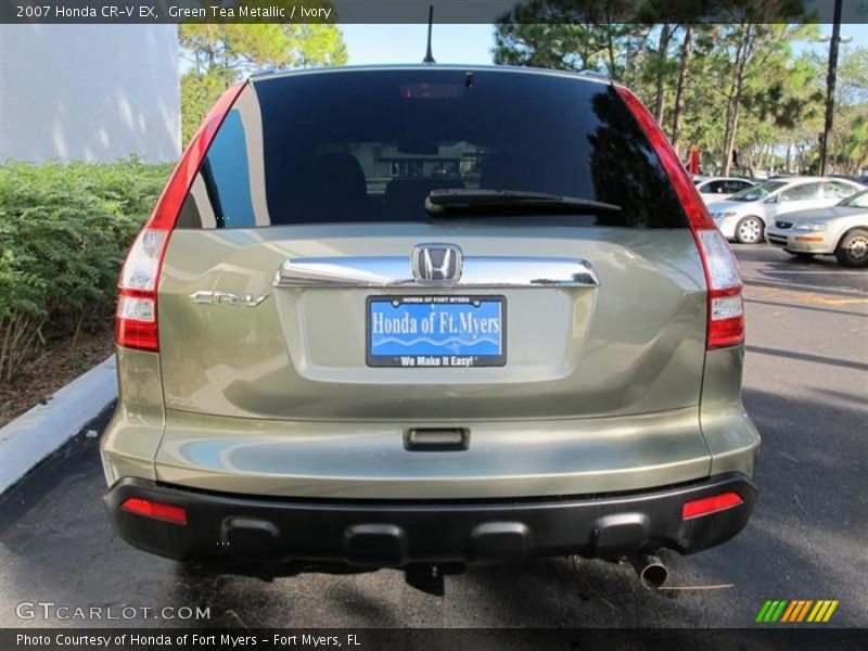 Green Tea Metallic / Ivory 2007 Honda CR-V EX