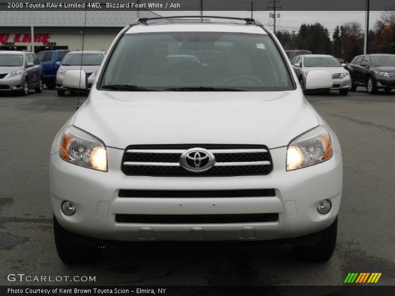 Blizzard Pearl White / Ash 2008 Toyota RAV4 Limited 4WD