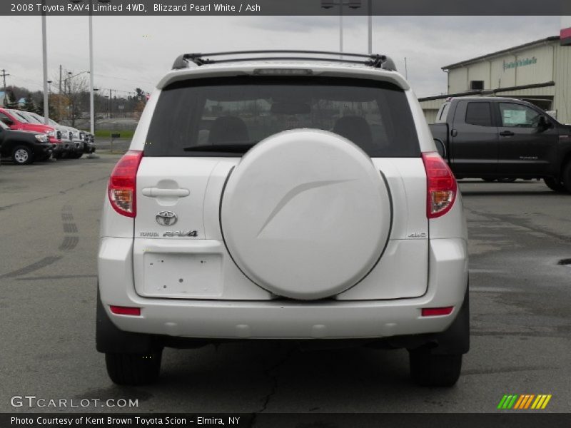 Blizzard Pearl White / Ash 2008 Toyota RAV4 Limited 4WD