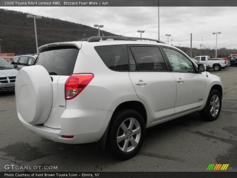 Blizzard Pearl White / Ash 2008 Toyota RAV4 Limited 4WD