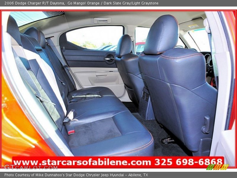 Go Mango! Orange / Dark Slate Gray/Light Graystone 2006 Dodge Charger R/T Daytona
