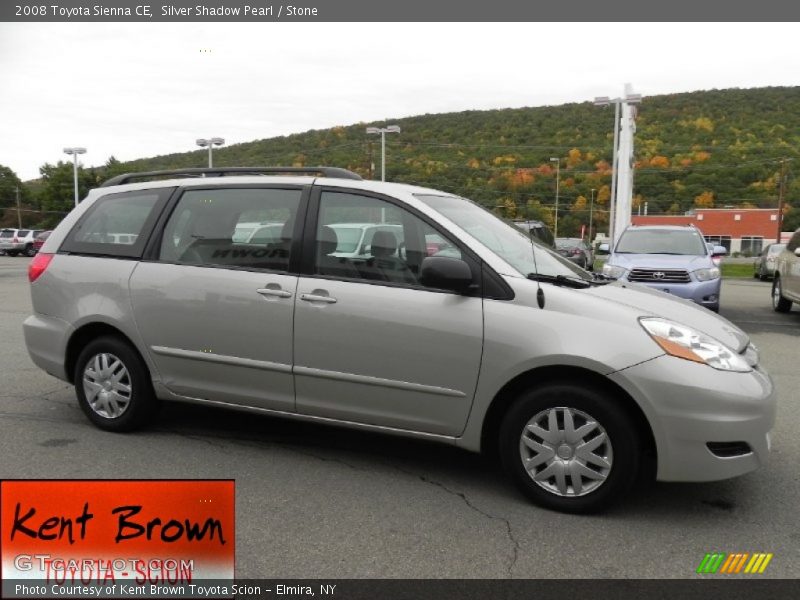 Silver Shadow Pearl / Stone 2008 Toyota Sienna CE