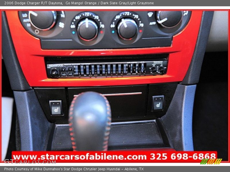 Go Mango! Orange / Dark Slate Gray/Light Graystone 2006 Dodge Charger R/T Daytona