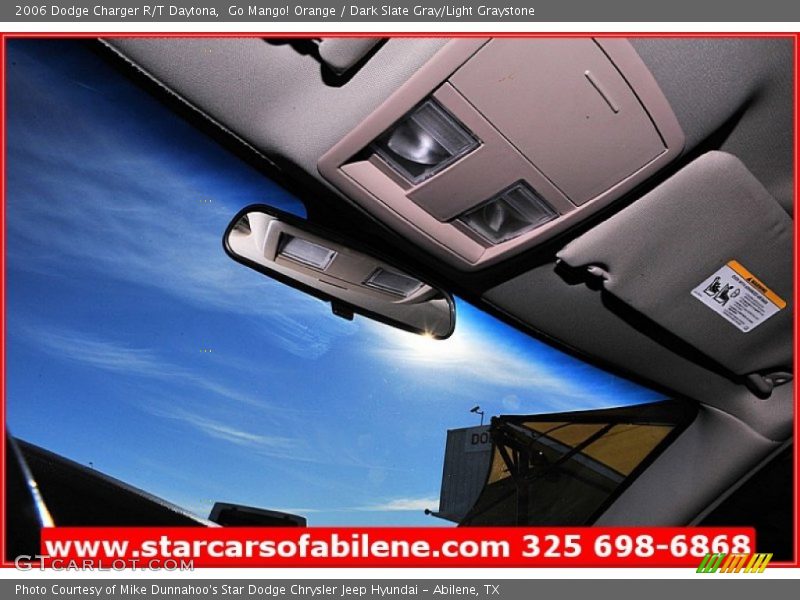 Go Mango! Orange / Dark Slate Gray/Light Graystone 2006 Dodge Charger R/T Daytona