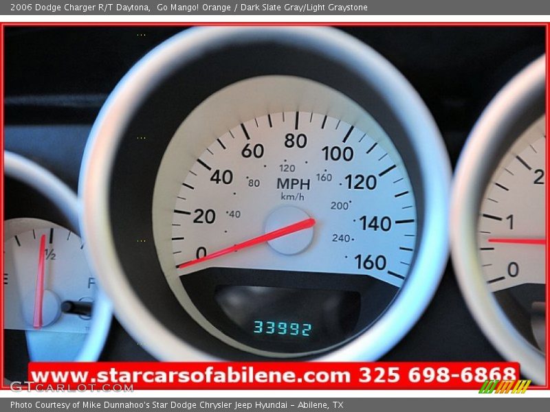 Go Mango! Orange / Dark Slate Gray/Light Graystone 2006 Dodge Charger R/T Daytona