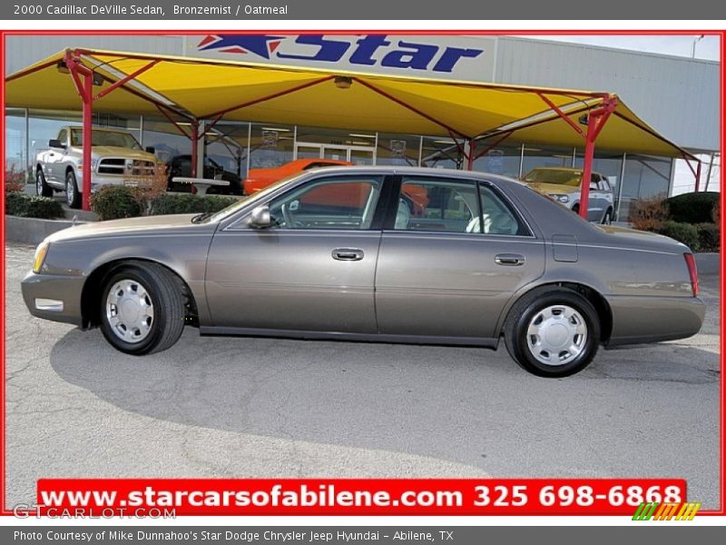 Bronzemist / Oatmeal 2000 Cadillac DeVille Sedan
