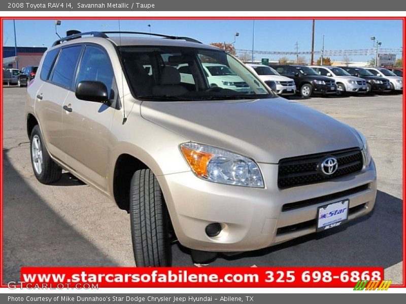 Savannah Metallic / Taupe 2008 Toyota RAV4 I4