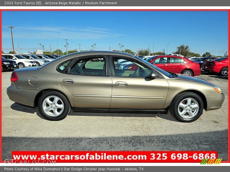 Arizona Beige Metallic / Medium Parchment 2003 Ford Taurus SES