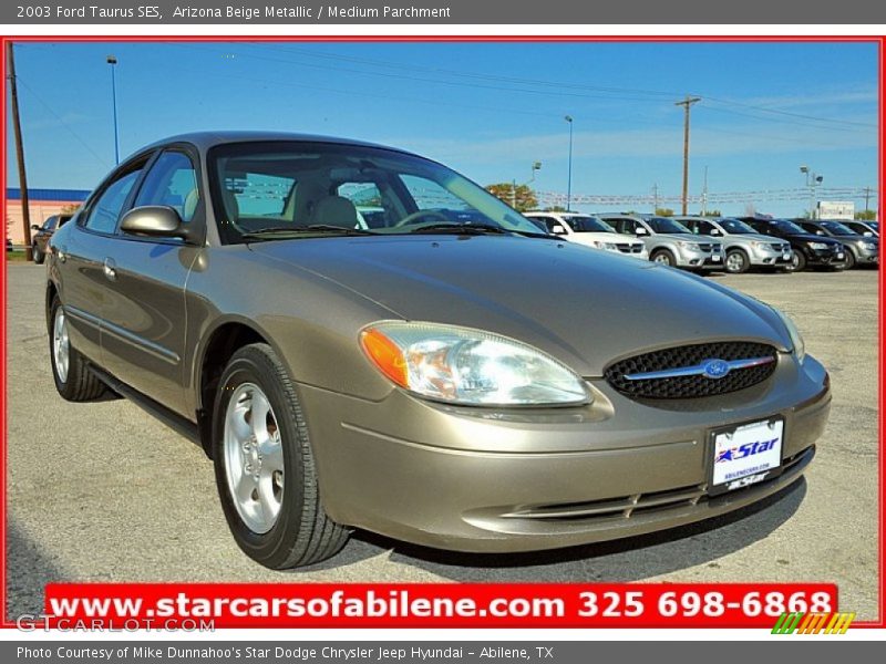 Arizona Beige Metallic / Medium Parchment 2003 Ford Taurus SES