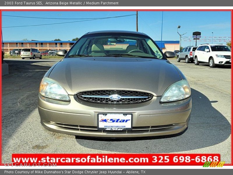 Arizona Beige Metallic / Medium Parchment 2003 Ford Taurus SES