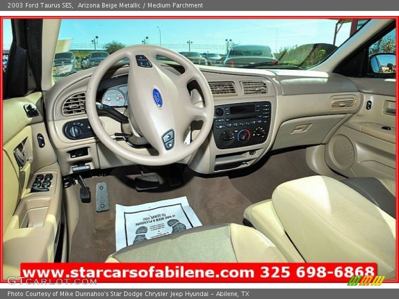 Arizona Beige Metallic / Medium Parchment 2003 Ford Taurus SES