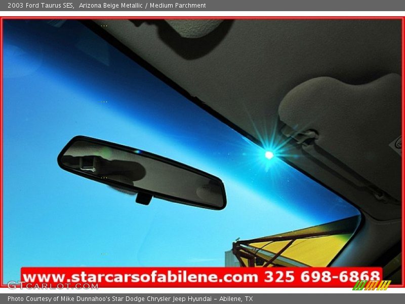 Arizona Beige Metallic / Medium Parchment 2003 Ford Taurus SES