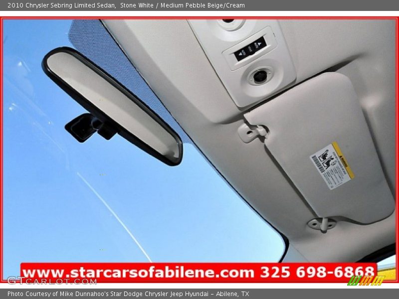 Stone White / Medium Pebble Beige/Cream 2010 Chrysler Sebring Limited Sedan