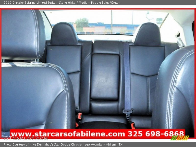 Stone White / Medium Pebble Beige/Cream 2010 Chrysler Sebring Limited Sedan