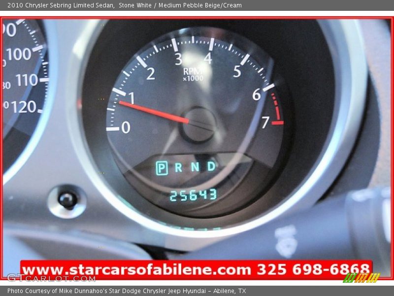 Stone White / Medium Pebble Beige/Cream 2010 Chrysler Sebring Limited Sedan