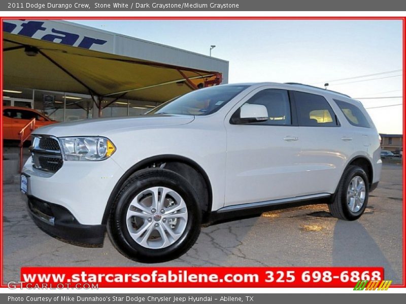 Stone White / Dark Graystone/Medium Graystone 2011 Dodge Durango Crew