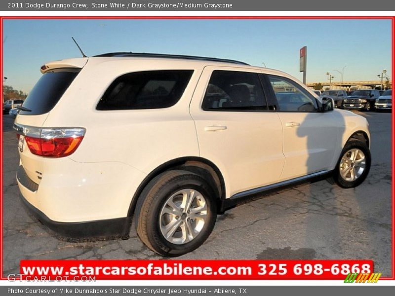 Stone White / Dark Graystone/Medium Graystone 2011 Dodge Durango Crew