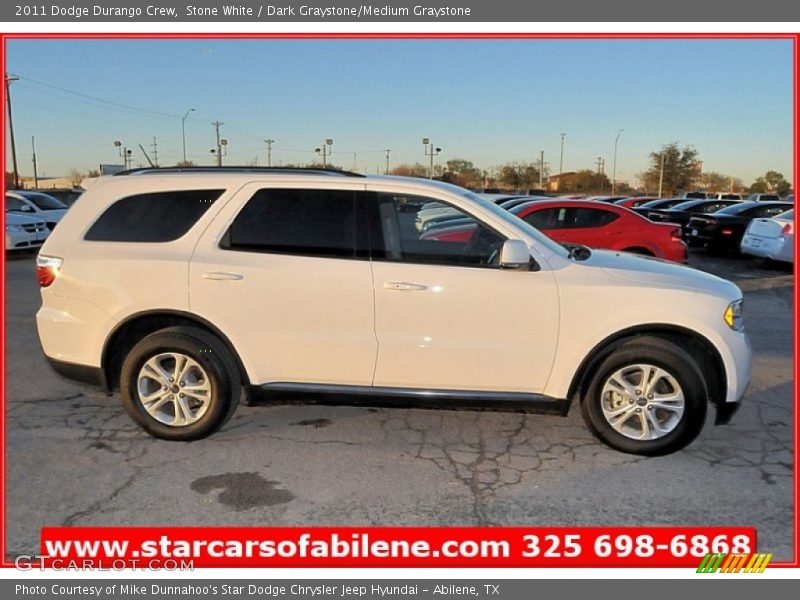 Stone White / Dark Graystone/Medium Graystone 2011 Dodge Durango Crew
