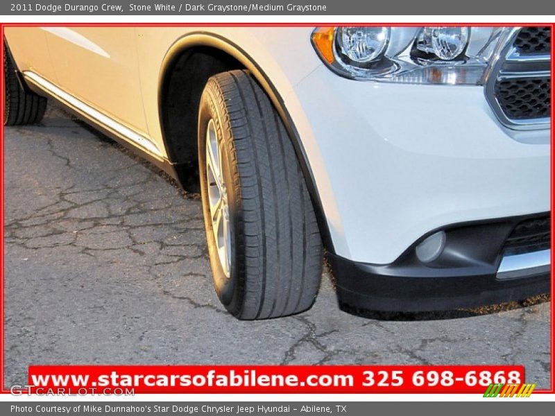 Stone White / Dark Graystone/Medium Graystone 2011 Dodge Durango Crew