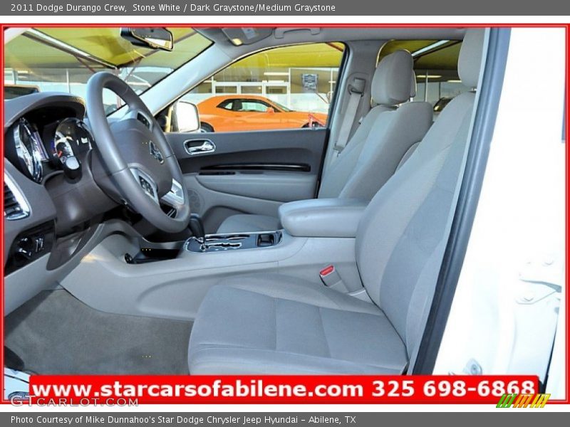 Stone White / Dark Graystone/Medium Graystone 2011 Dodge Durango Crew