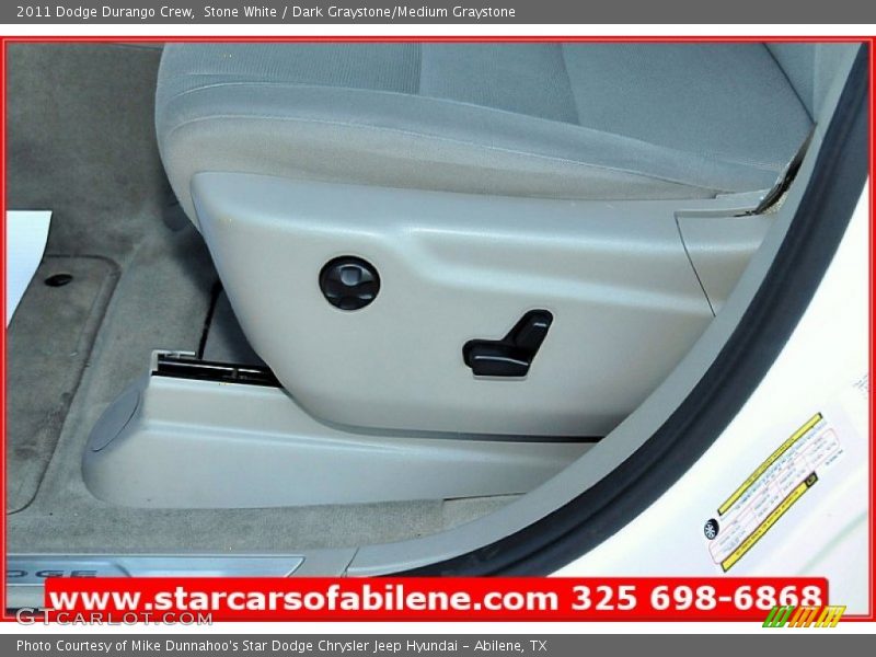 Stone White / Dark Graystone/Medium Graystone 2011 Dodge Durango Crew
