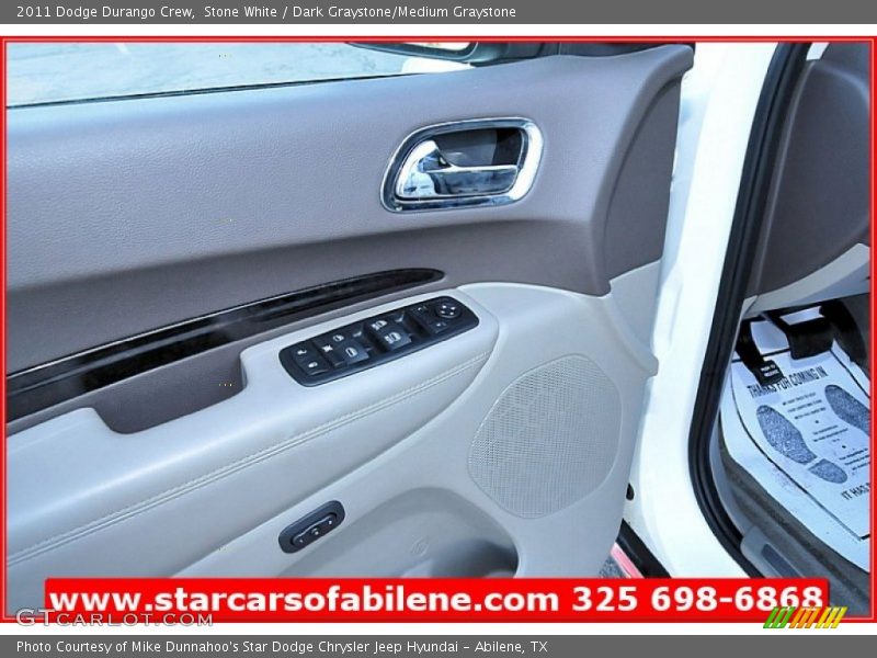Stone White / Dark Graystone/Medium Graystone 2011 Dodge Durango Crew